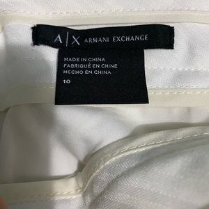 White Armani Exchange Skirt size 10 (used) but like new !